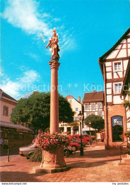 73759821 Buchen Odenwald Mariensaeule Am Bild Buchen Odenwald