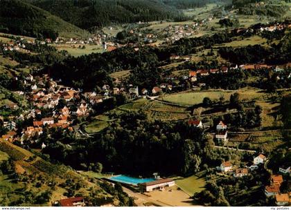 73902645 Buehlertal Obertal mit Schwimmbad Fliegeraufnahme Buehlertal