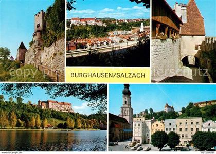 73168147 Burghausen Salzach Marktplatz Burg Panorama Burghausen Salzach