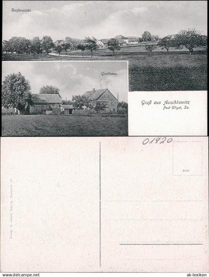 Auschkowitz-Burkau (Oberlausitz) Wučkecy Porchow 2 Bild:   Gasthaus 1912