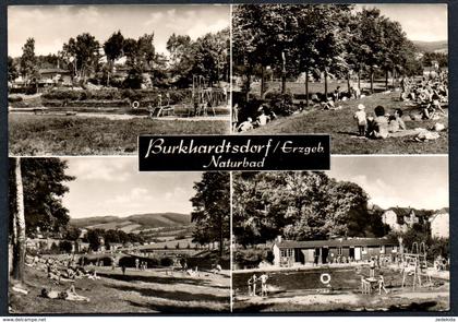 A5265 - alte MBK Ansichtskarte - Burkhardtsdorf - Naturbad freibad - Wieland - Neubert