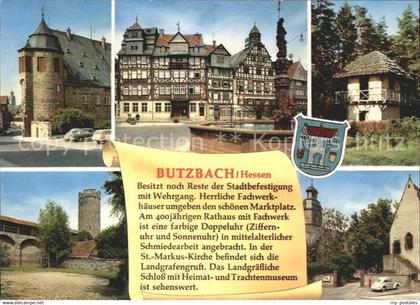 72315324 Butzbach Fachwerkhaus Burg Turm Butzbach