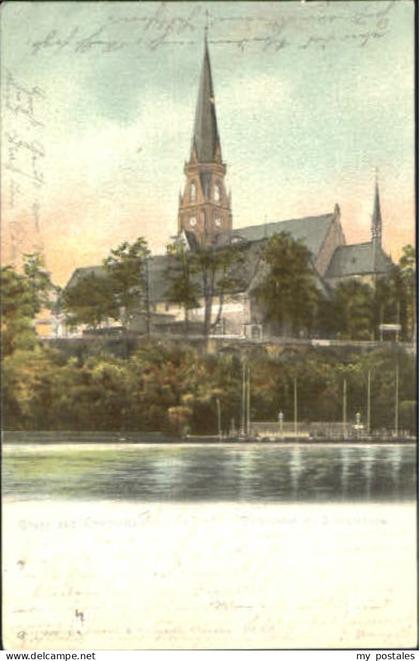 70109516 Chemnitz Chemnitz Schlossteich Kirche x 1902 Chemnitz