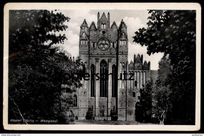 ÄLTERE POSTKARTE KLOSTER CHORIN WESTGIEBEL Britz-Chorin-Oderberg Ldkr. Barnim couvent abbey Ansichtskarte cpa postcard