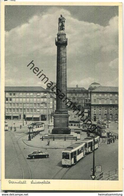 Darmstadt - Luisenplatz - Strassenbahn - Verlag Kaufhof AG Darmstadt