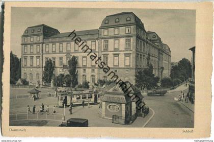 Darmstadt - Schloss - Strassenbahn - Verlag Wilhelm Gerling Darmstadt