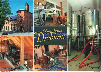 Drebkau Kircher Brauhaus Malzboeden mit Trieur Sudhaus Laeuterbottich Gaerkeller