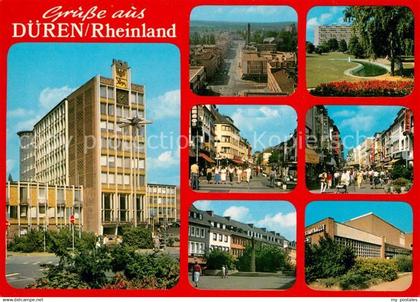 73234165 Dueren Rheinland Rathaus Stadthalle Einkaufsstrasse Dueren Rheinland