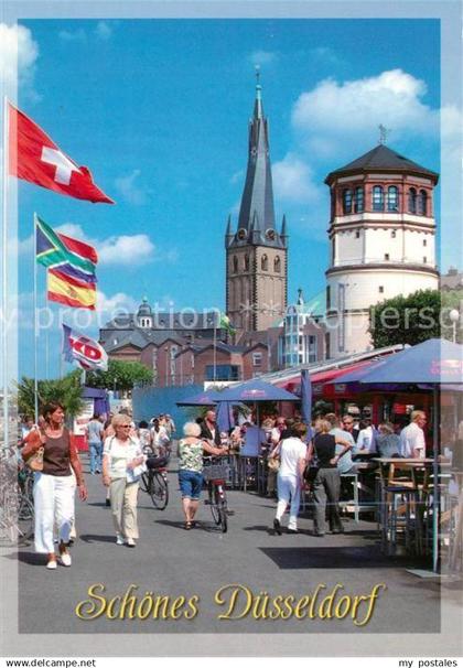 73195190 Duesseldorf Rheinuferpromenade Kirche Duesseldorf