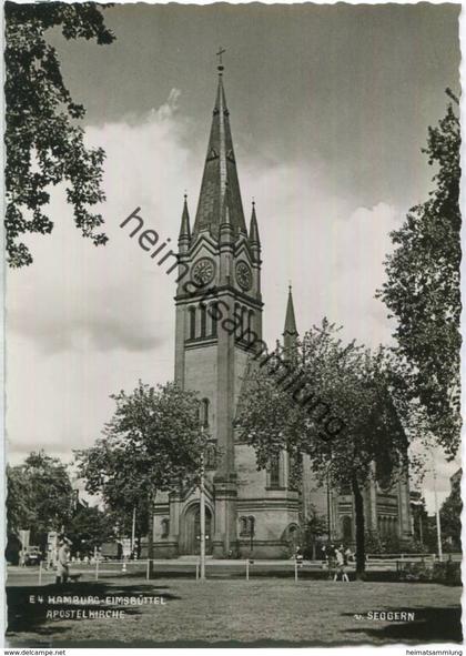 Hamburg-Eimsbüttel - Apostelkirche - Foto-Ansichtskarte