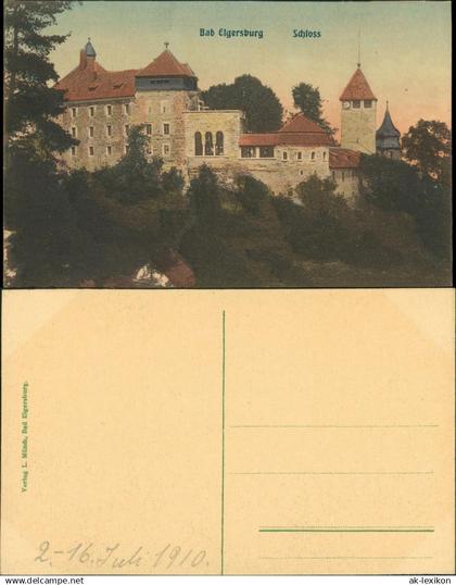 Ansichtskarte Elgersburg Schloss Elgersburg colorierte AK 1910