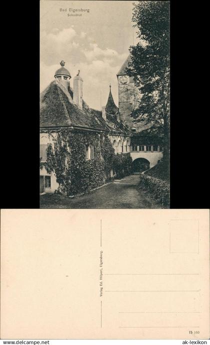 Ansichtskarte Elgersburg Schloss Elgersburg - Hof 1911