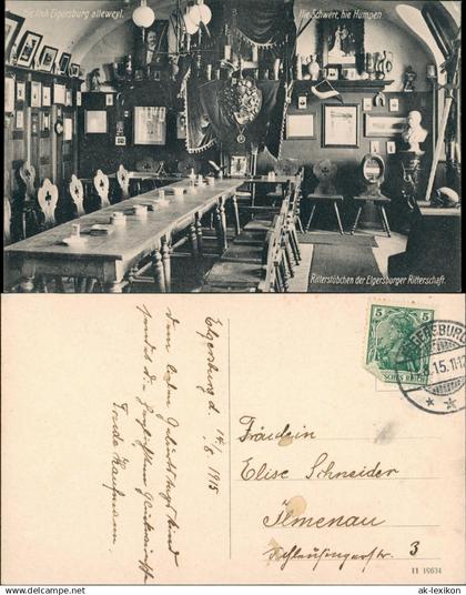 Elgersburg Schloss Elgersburg Ritterstuben Elgersburger Ritterschaft 1915