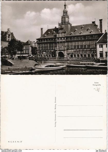 Ansichtskarte Emden Rathaus (vor der Zerstörung) 1960