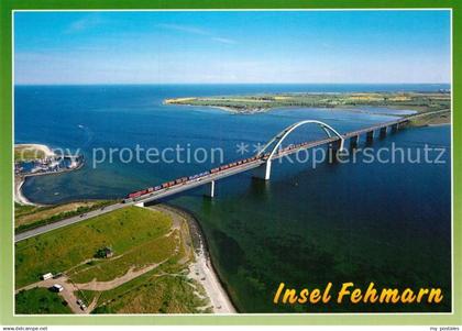 72937253 Insel Fehmarn Fliegeraufnahme Fehmarnbruecke Fehmarn