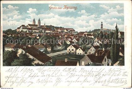 42585230 Freising Oberbayern Stadtbild mit Kirchen Freising Oberbayern