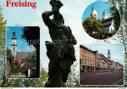 73227329 Freising Oberbayern Brunnenfigur Kirchen Freising Oberbayern