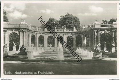 Berlin - Friedrichshain - Märchenbrunnen - Foto-Ansichtskarte