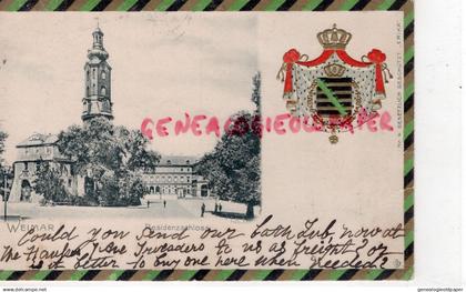 ALLEMAGNE- THURINGE- WEIMAR- RESIDENZSHLOSS  1900- CARTE GAUFREE