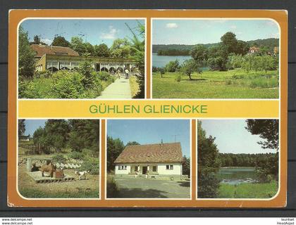 Deutschland Ansichtskarte GÜHLEN GLIENICKE Kr. Neuruppin (gesendet, mit Briefmarke)