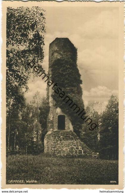 Gransee - Warthe - Foto-AK 30er Jahre - Verlag H. Rubin & Co. Dresden