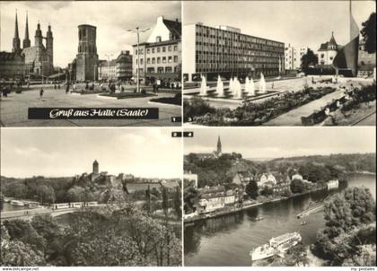 70881931 Halle Saale Halle Saale Marktplatz BurgGiebichenstein Fahnenmonument Ha