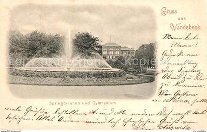 43092549 Wandsbek Springbrunnen und Gymnasium Wandsbek