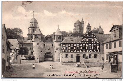 Allemagne - HESSE - BRAUNFELS - marktplatz