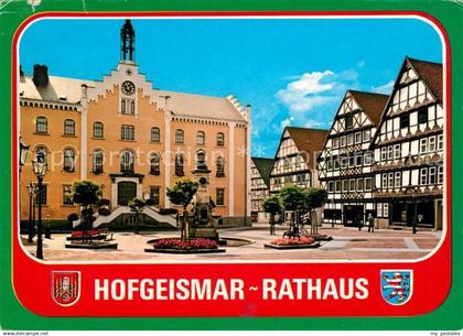 73228383 Hofgeismar Rathaus Brunnen Fachwerkhaeuser Hofgeismar