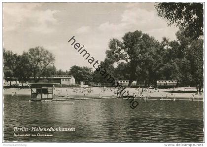 Berlin - Hohenschönhausen - Badeanstalt am Orankesee - Foto-AK Grossformat - Verlag H. Sander KG Berlin - Stempel: Berli