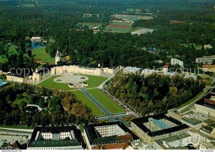 72760620 Karlsruhe Baden Fliegeraufnahme Schloss Karlsruhe