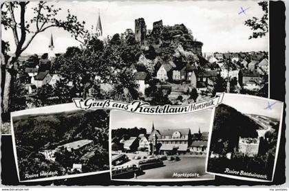 70134161 Kastellaun Hunsrueck Kastellaun Ruine Waldeck Marktplatz Ruine Balduins