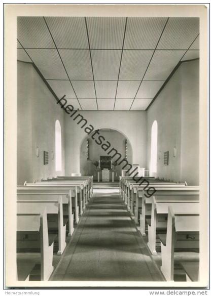 Berlin - Alt-Lankwitz - Dorfkirche - Innenansicht - Foto-Ansichtskarte