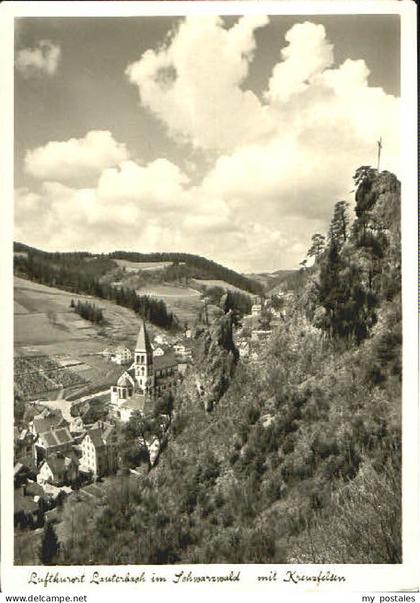 70101226 Lauterbach Hessen Lauterbach Kirche Kreuzfelsen x 1957 Lauterbach