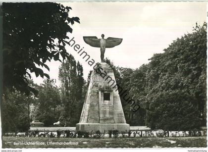 Berlin-Lichterfelde - Lilienthal-Denkmal - Foto-Ansichtskarte - Verlag Kunst und Bild Berlin