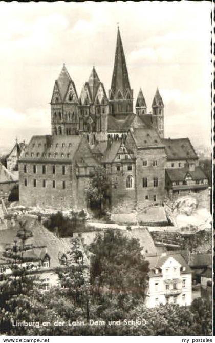 70110374 Limburg Lahn Limburg Lahn Dom Schloss ungelaufen ca. 1955 Limburg Lahn