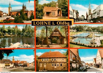 Lohne Oldenburg St Annakirche Schwanenteich Freilichtbuehne Waldbad Marktplatz B