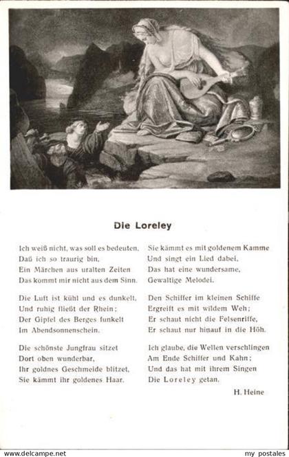 72177446 Loreley Lorelei Gedicht  Blick Loreley