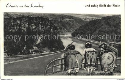 72216437 Loreley Lorelei Rhein Blick Loreley