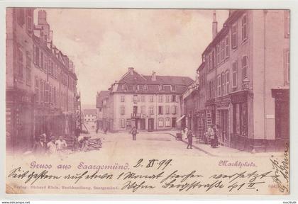 Saargemünd 1899, Marktplatz, Lothringen