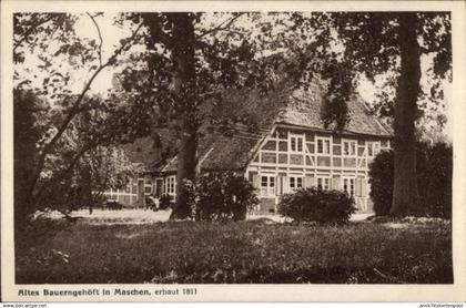 CPA Maschen Seevetal in Niedersachsen, Altes Bauernhaus in erbaut 1811