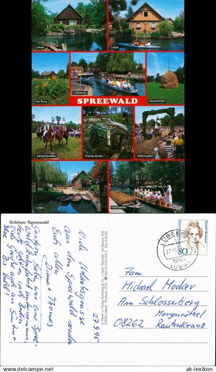 Lehde (Spreewald)-Lübbenau (Spreewald)  MB Lehde, Lübbenau, Johannisreiten 1994