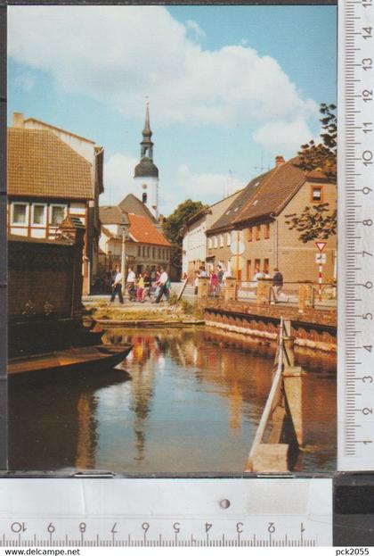 Lübbenau Blick von der Spree zur Nicolaikirche nicht gelaufen ( AK 1962 )  günstige Versandkosten