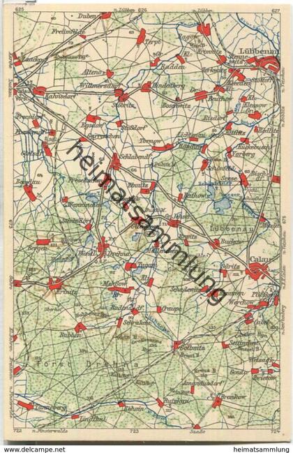 Wona-Landkarten-Ansichtskarte 674 - Lübbenau - Verlag Wona Königswartha