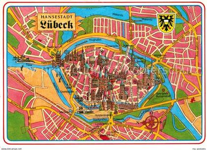 72961741 Luebeck Lageplan Luebeck