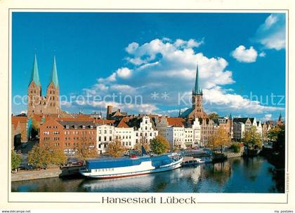 73201703 Luebeck Untertrave Sankt Marien Sankt Petri MS Mississippi Luebeck