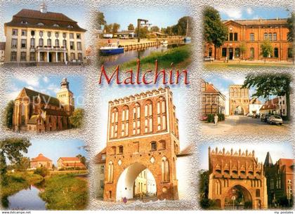 73230888 Malchin Demmin Stadttore Kirche Hafen Malchin Demmin