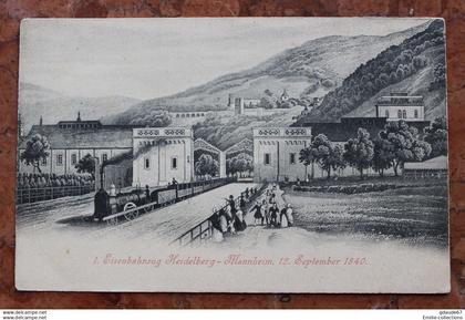 MANNHEIM (MECKLEMBOURG-POMERANIE OCCIDENTALE) - EISENBAHNZUG HEIDELBERG - 12 SEPTEMBER 1840