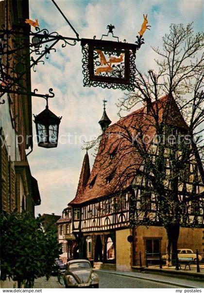 73269105 Michelstadt Gasthof Drei Hasen Rathaus Michelstadt