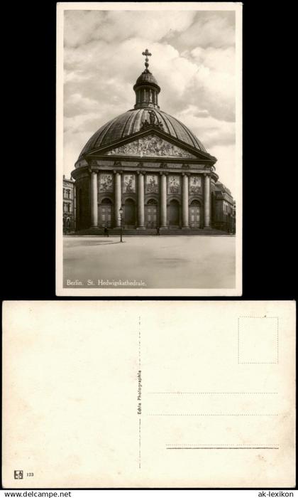 Ansichtskarte Mitte-Berlin Hedwigskirche 1932